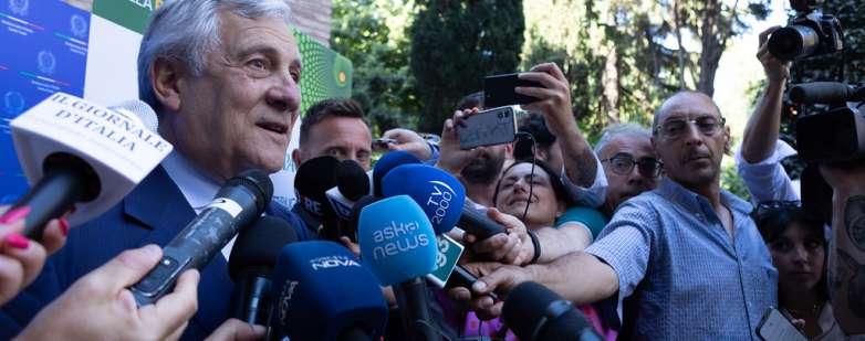 Il ministro Antonio Tajani alla presentazione del Meeting a Roma