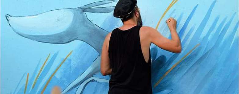 Un'immagine di 'Graffi di canile', iniziativa del canile di Riccione dello scorso luglio